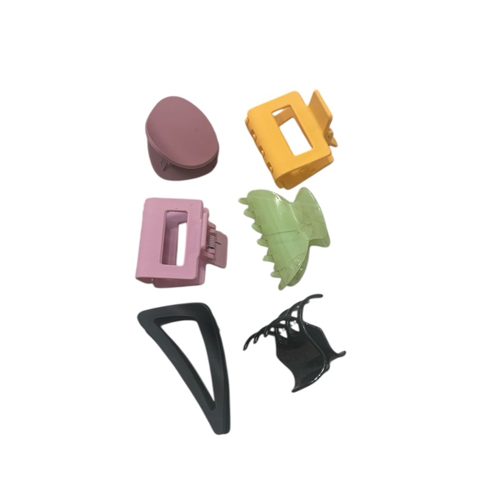 Anthropologie Set of 6 Colorful Hair Clips